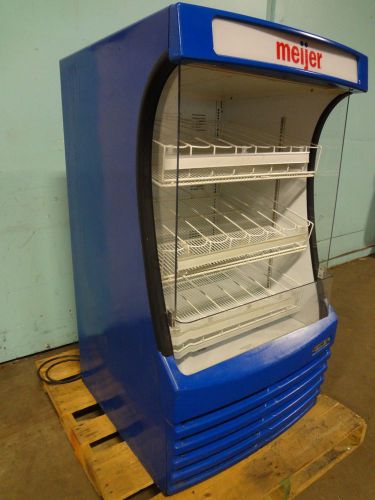 &#034;beverage air&#034; commercial refrigerated lighted open cold beverage merchandiser for sale