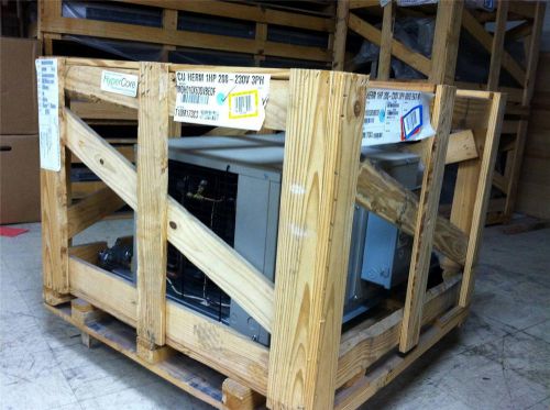 New outdoor 1hp copeland extended med temp condensing unit 208/230v 3ph 404a for sale