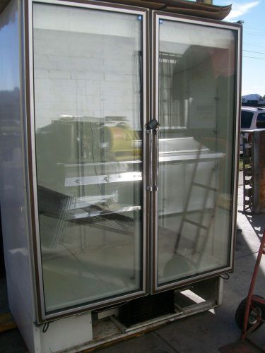 Freezer, master built, 2 glass doors, 115v. shelves, complete  900 items on e ba for sale