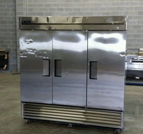 True commerical stainless steel 3 door freezer model t72f / t-72f for sale