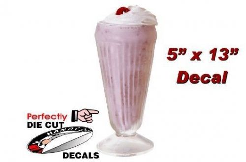 Strawberry Milkshake 5&#039;&#039;x13&#039;&#039; Decal for Ice Cream Truck or Parlor Menu Board