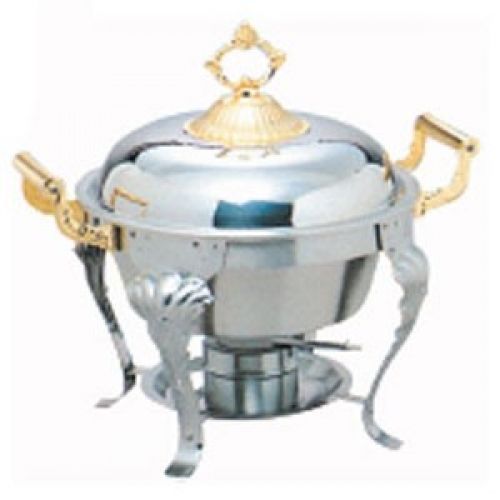 SLRCF8633 5 qt. Brass Handle Round Chafer
