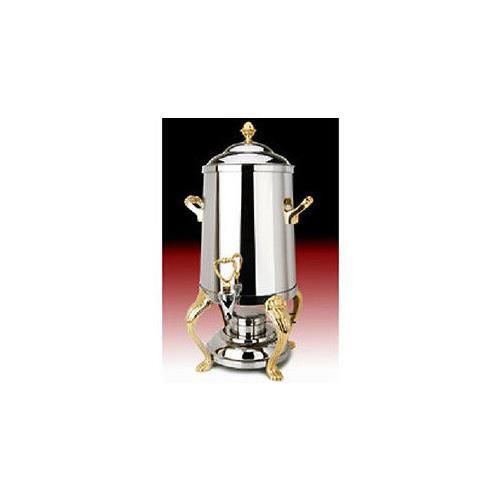 Eastern TableTop 3201QA Queen Anne Coffee Urn 1.5 Gal Stainless Steel W/Brass