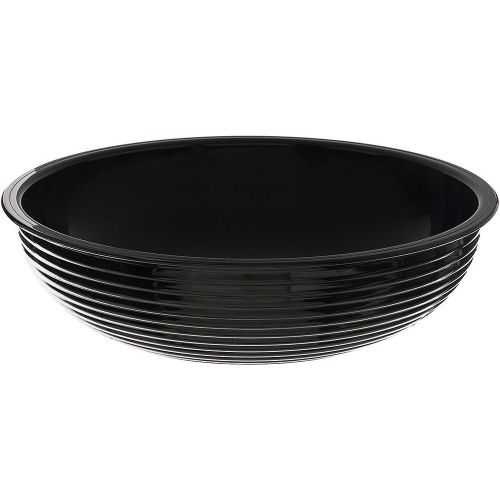 Cambro 3.2 qt. round ribbed bowls, 12pk black rsb10cw-110 for sale