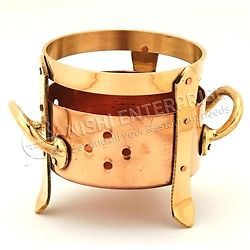 Copper/Brass Food Warmer - SIGDI --match with copper/steel Bowls