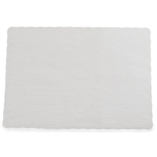 PAPER PLACEMATS 25 PACK SCALLOPED EDGE ECONOMY OFF WHITE FREE SHIPPING
