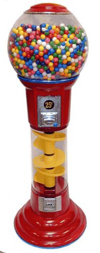 5&#039; spiral spin n drop gumball machine for sale