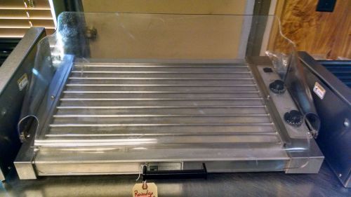 Hot dog grill with sneeze guard roundup hdc-50a for sale
