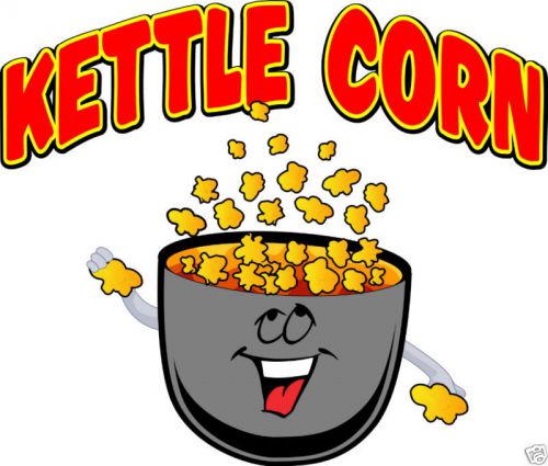 Kettle Corn Korn Concession Food Decal 14&#034;