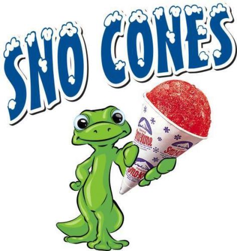 Sno Cones Kones Concession Trailer Cart Decal 14&#034;