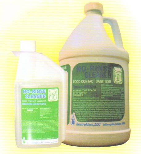 2 gallons envirokleen no-rinse sanitizer &amp; milkstone remover-makes 1024 gallons! for sale