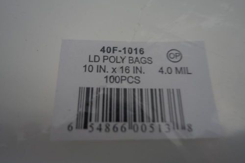 ld flat poly bags 40F-1016 10&#034;X16&#034;