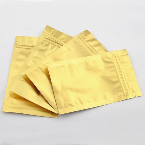 spice powder bag 25PCS Gold Metallic  ZipLock Stand up  Bag 19x26cm #c109