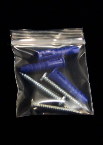 100 - 2&#034; x 2&#034; clear 4 mil recloseable zipper zip lock ldpe heavy duty zip bags for sale