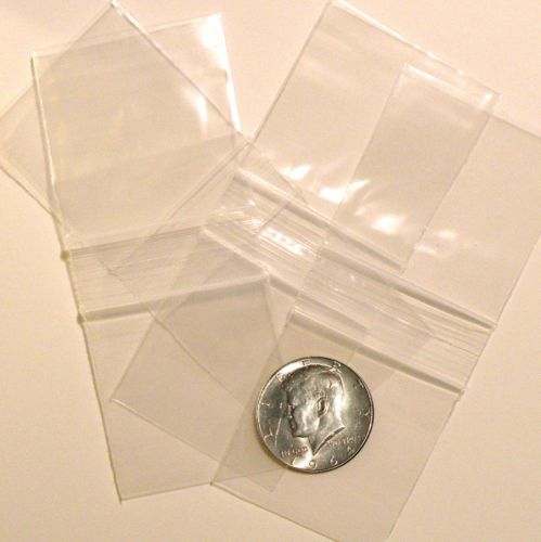 1000 Clear Baggies 2 x 2&#034;  mini ziplock bags 2.5 mil Apple brand reclosable