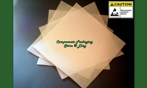 Anti Static Foam 1/8 &#034; for Shipping Packing ESD Devices 12&#039; X 12&#034; Sheets - New