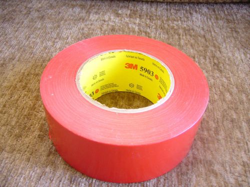3M Red outdoor poly masking tape 5903 adheres to brick masonry 2&#034; x 60yds NEW