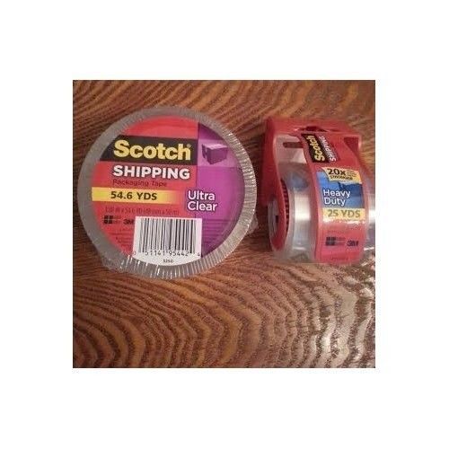 Scotch shipping tape (Over 54 yards plus)!!! (2-Pack)