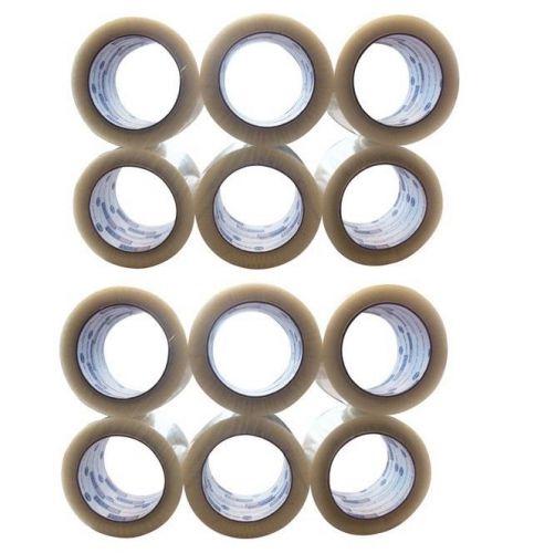 12 Roll Long Lasting Moving&amp;Storage Packing Tapes, Brown 3 Inchx110 Yardx1.6 Mil