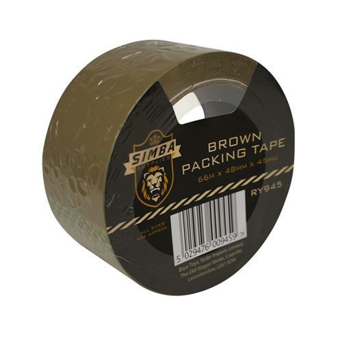 66m x 4.8cm brown buff parcel packing packaging carton sealing tape 45mu for sale