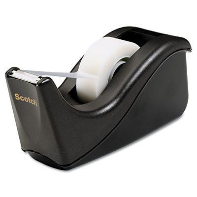 Value desktop tape dispenser, 1&#034; core, two-tone black c60-bk for sale