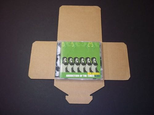 25 CD MAILERS - fold n tuck cardboard - holds 1
