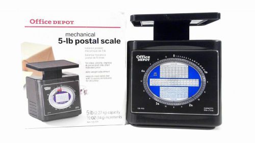 Office Depot OD-PS5 5lb Mechanical Postal Scale Home Postage Black CHOP 3K18z5