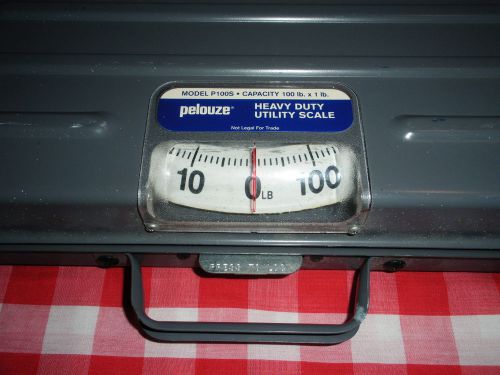 Shipping scale pelouze up to 100 lb mechanical w handle excellent condition for sale