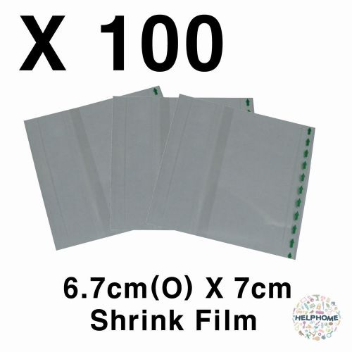 HELPHOME Shrink film PET 6.7cm X 7cm Lot of 100 EZ packaging warp Battery N001