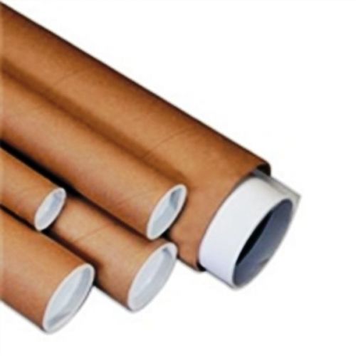 Kraft shipping mailing tube 2-1/2x48 w/ end plugs 34 for sale