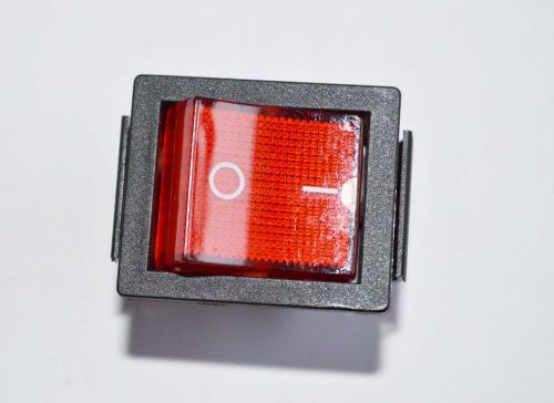 5pcs 15A 250V AC 4 Pin Red Button Light Lamp On-Off DPST Boat Rocker Switch
