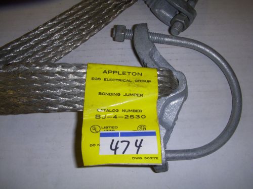 Appleton b4-j-2530 ground clamp- lot of 3- new - (#474) for sale