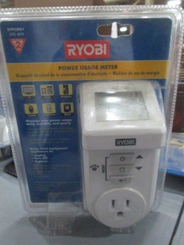 New Sealed RYOBI POWER USAGE METER E49CM01 Measures Electricity Usage By Item