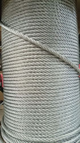 3/8&#034; 7x19 galvanized aircraft steel cable wire rope (250 feet) for sale