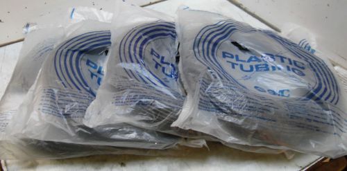 4) new old stock smc plastic tubing, tu0604b-100, all about 1/2 - 3/4 full for sale