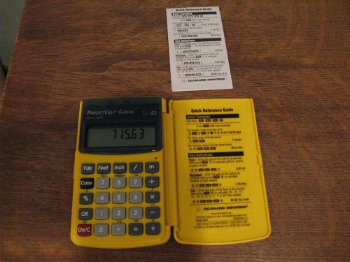 Calculated Industries PROJECTCALC Classic calculator--Model 8503--EUC