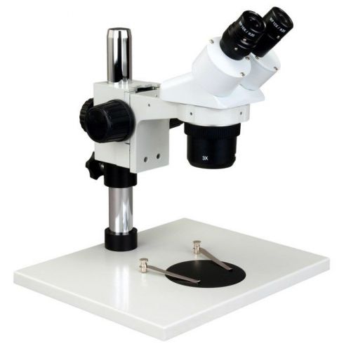 10X-20X-30X-60X Stereo Binocular Microscope with Large Base Metal Sturdy Stage