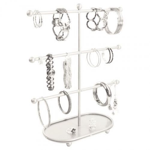 Bracelet holder organizer display stand storage rack jewelry tree - silver for sale