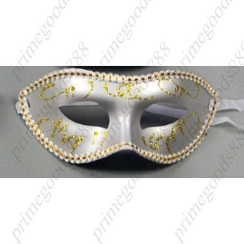 Freak Webcam Mask Flower Design Makeup Costume Ball Party Pattern Silver