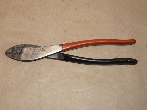 Thomas &amp; betts co. sta-kon for t&amp;b ty-rap crimping tool pliers inv10203 for sale