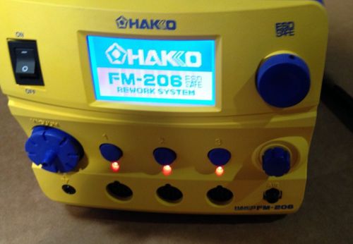 HAKKO REWORK STATION 3 PORT STATION X2 SOLDER AND DESOLDER WANDS FM206-DSS