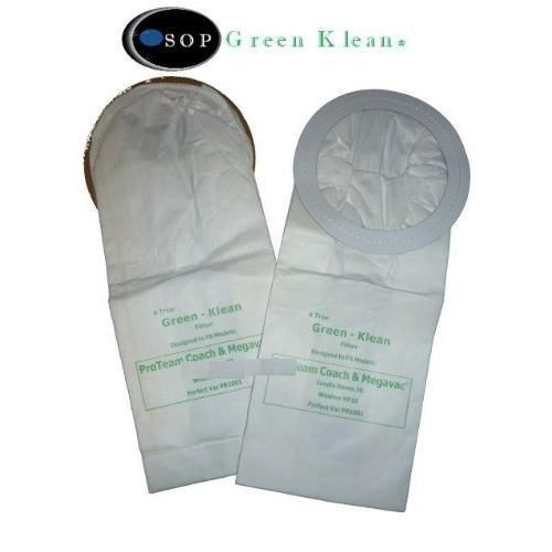 Green Klean Pro-team/raven 10 Qt. Deluxe Vacuum Bags - 10 Pack New