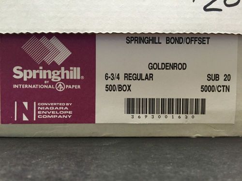 6-3/4 envelopes - springhill - bond - goldenrod for sale