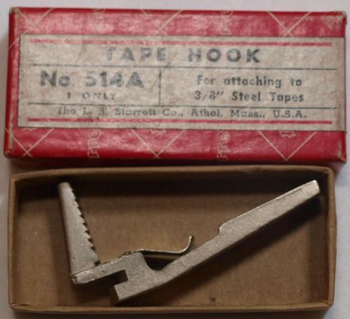 Vintage Starrett 514-A Tape Hook in Original Box
