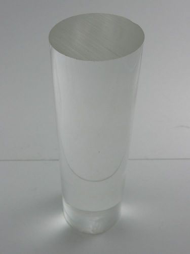 Clear Acrylic Rod 2&#034; Diameter x 6 1/2&#034; Long