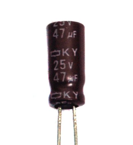 200pc Electrolytic Capacitor KY 47uF 25V -55~+105°C 5000hr Nippon Chemi-Con Japan