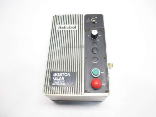 BOSTON GEAR VEL75 RATIOTROL 1HP 0-90V-DC 11.4A AMP DC MOTOR DRIVE D486719