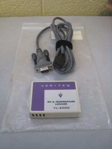 Vaisala Veriteq VL-2000 RH &amp; Temperature Data Logger w/ Cable Used Free Shipping