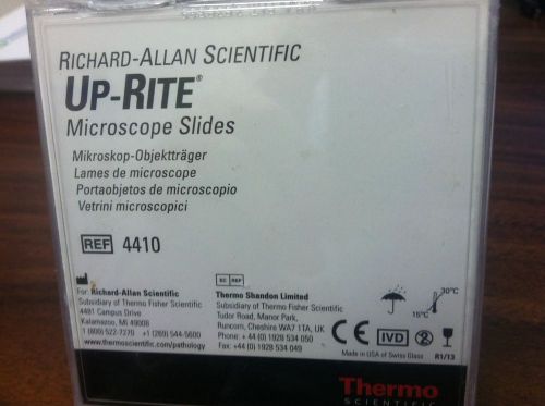 8 box of Richard Allan Scientific Up-Rite Microscope slides, #4410