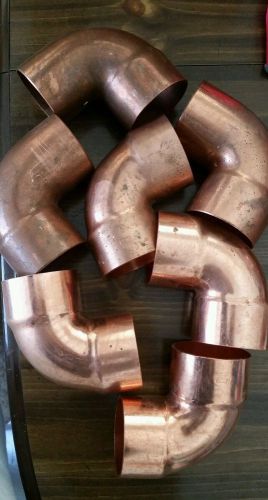 2 1/2&#034; COPPER ELBOW PIPE FITTINGS LOT OF COPPER FITTINGS